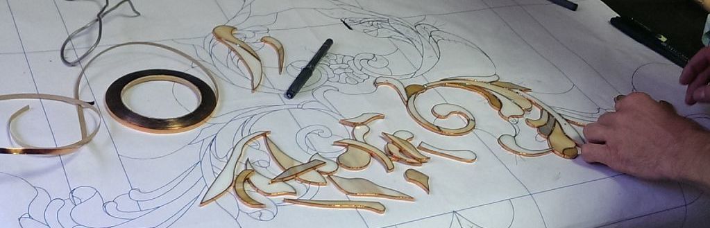 Изготовление витражей тиффани